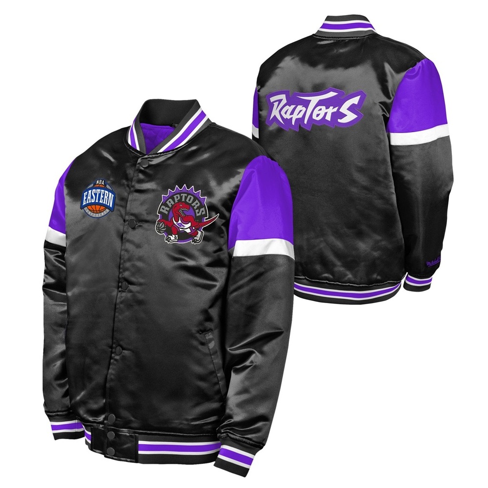 Toronto Raptors Mitchell & Ness Heavyweight Satin Jacket
